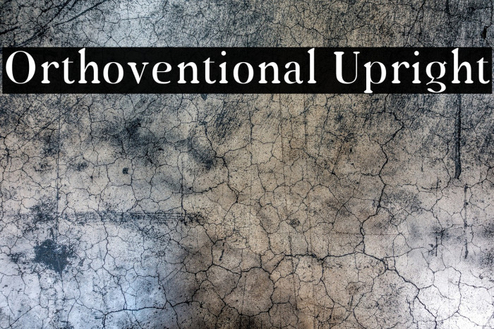 Orthoventional Upright Example 1