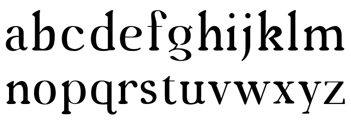 Orthoventional Upright Font LOWERCASE