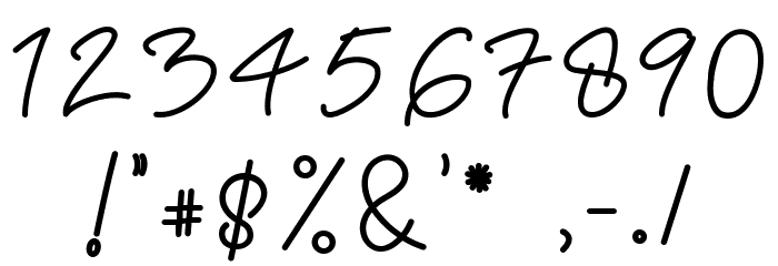 Ortisan Signature Font OTHER CHARS