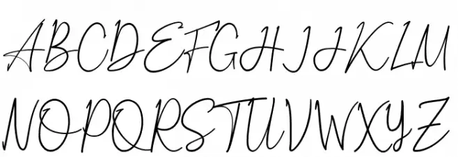 Ortisan Signature Fonte MAIÚSCULAS