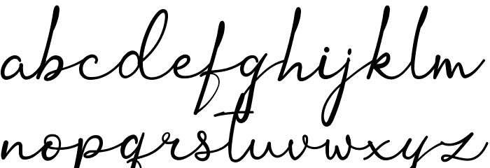 Ortisan Signature Font LOWERCASE