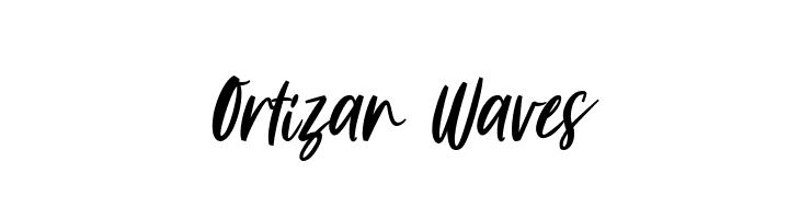 Ortizan Waves  Frei Schriftart Herunterladen