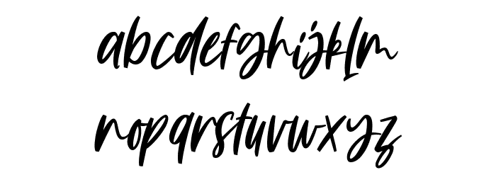 Ortizan Waves Font LOWERCASE