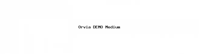 Orvia DEMO Medium フォント