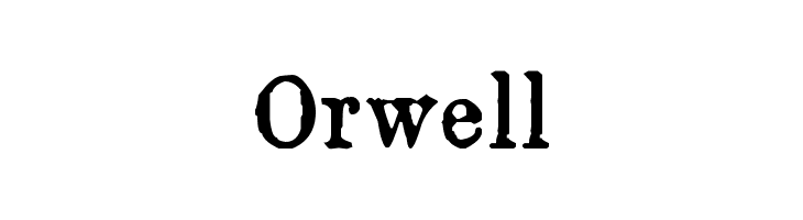 Orwell  Скачать бесплатные шрифты