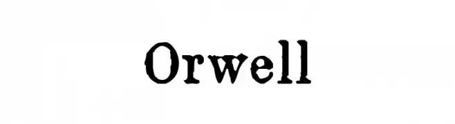 Orwell  Frei Schriftart Herunterladen