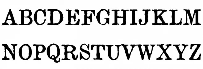 Orwell Schriftart Groß