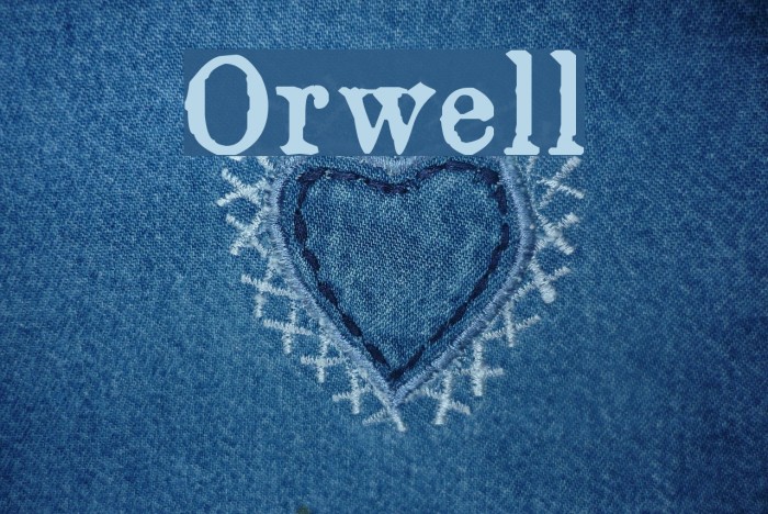 Orwell Font examples