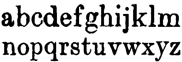 Orwell Font LOWERCASE