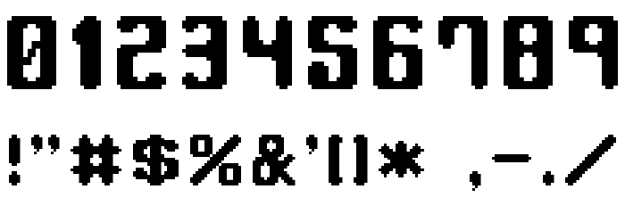 orange phone Font OTHER CHARS