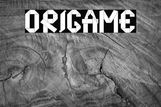 origame Font examples