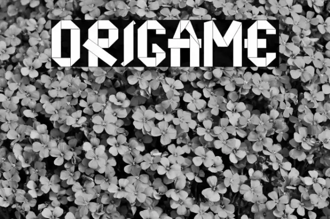 origame Font examples