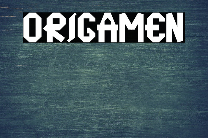 origamen Font examples