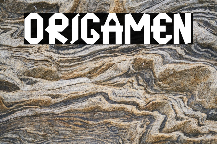 origamen Font examples