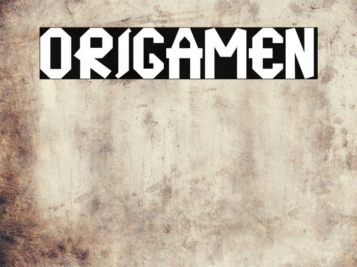 origamen Font examples