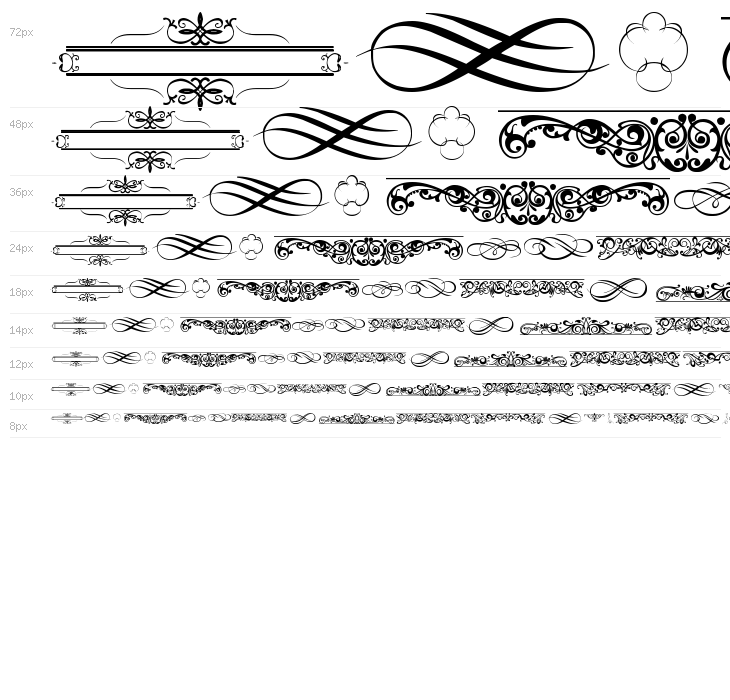 ornaments labels and frames Waterfall