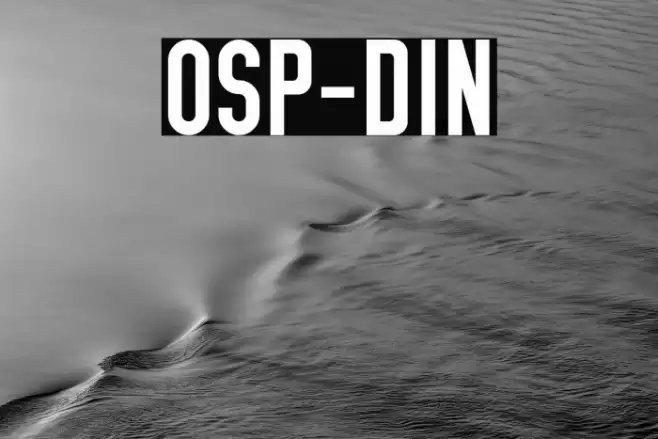 OSP-DIN Caratteri examples