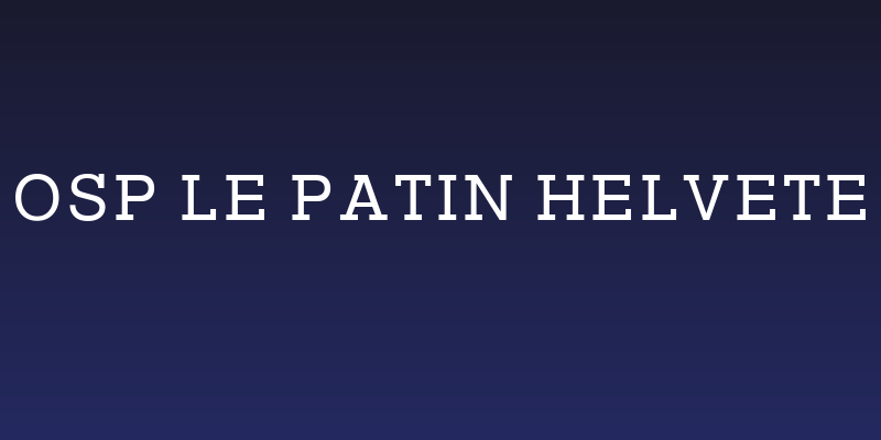 OSP Le patin helvete Social Header