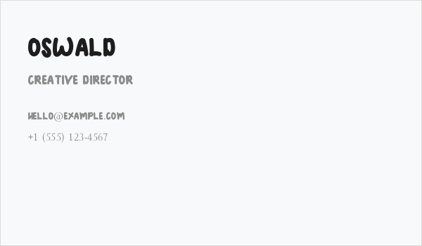 OSWALD Business Card