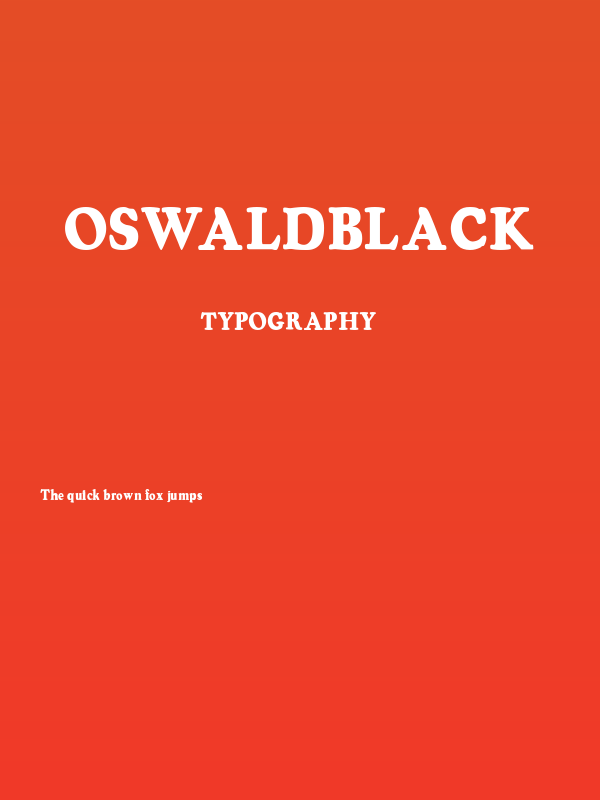 OSWALDblack Poster