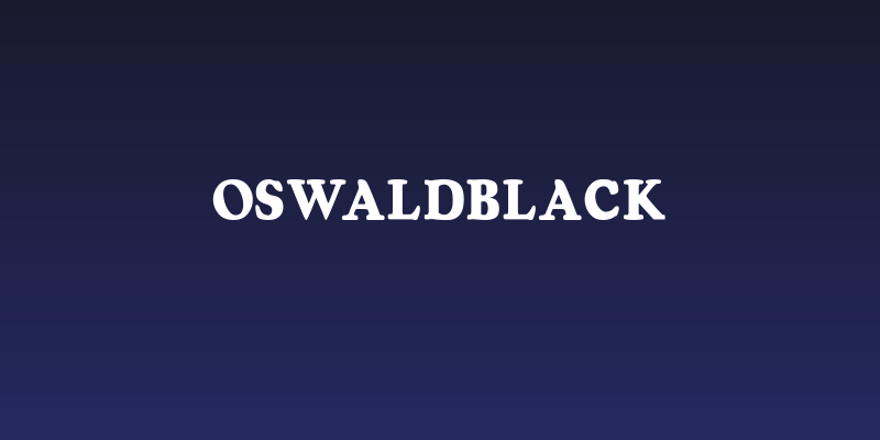 OSWALDblack Social Header