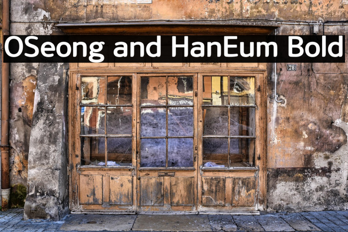 OSeong and HanEum Bold Example 3