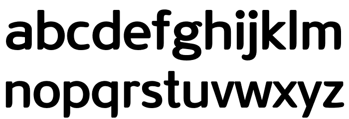 OSeong and HanEum Bold 字体 小写