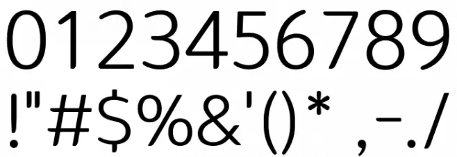 OSeong and HanEum Regular Polices AUTRES CHARS