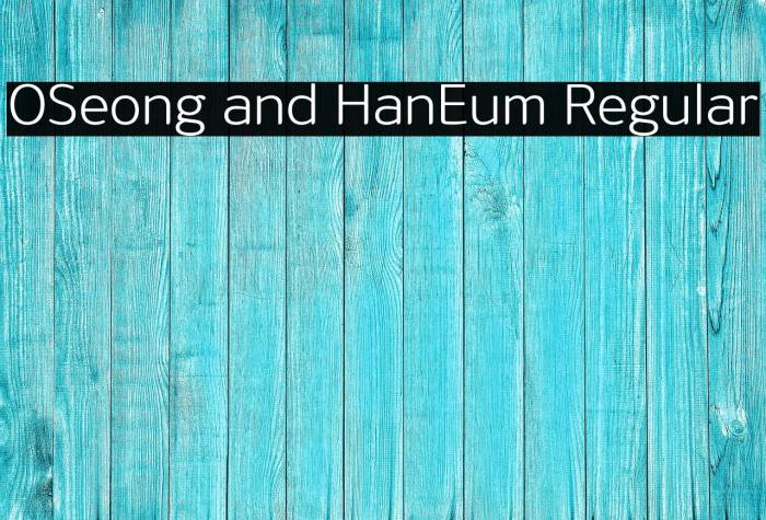 OSeong and HanEum Regular Example 1