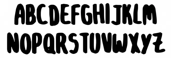 OSinistromanoBLK 字体 大写