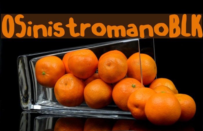 OSinistromanoBLK Font examples