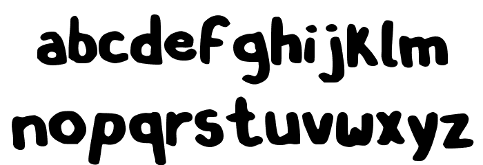 OSinistromanoBLK Font LOWERCASE