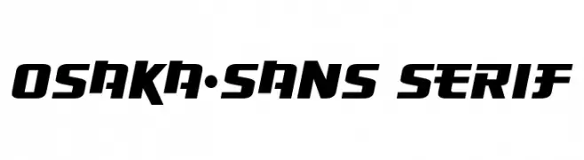 Osaka-Sans Serif  تنزيل الخطوط