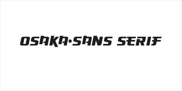 Osaka-Sans Serif Logo