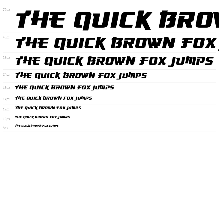 Osaka-Sans Serif Waterfall