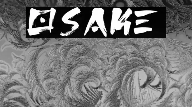 Osake  Font examples