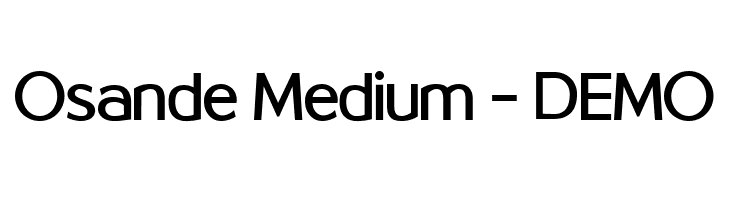 Osande Medium - DEMO  Frei Schriftart Herunterladen