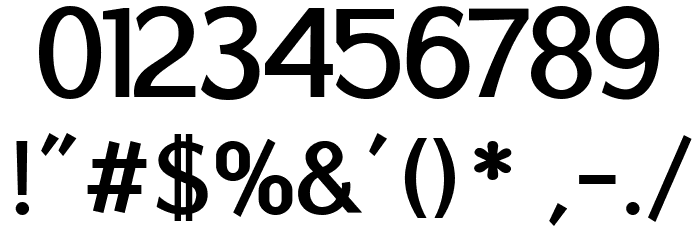 Osande Medium - DEMO Font OTHER CHARS