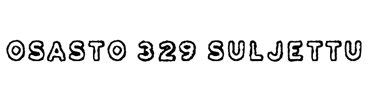 Osasto 329 suljettu Font