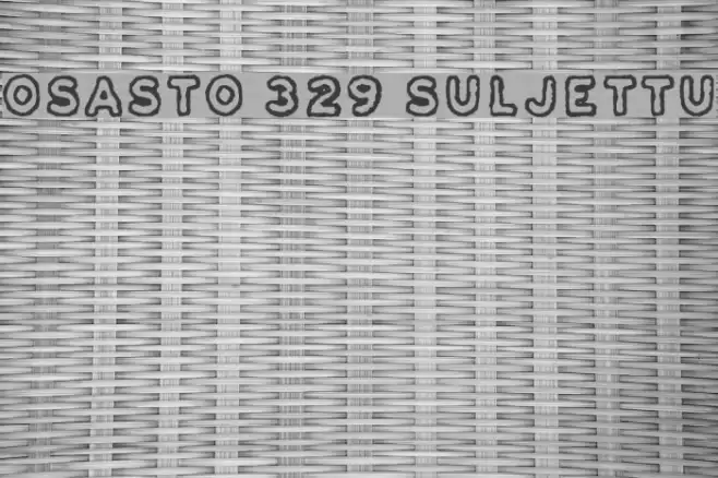 Osasto 329 suljettu Font examples