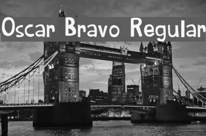 Oscar Bravo Regular Font examples