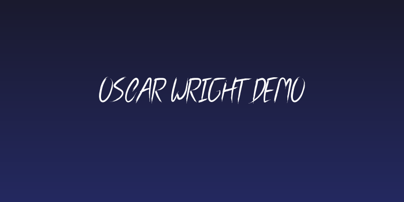 Oscar Wright Demo Social Header