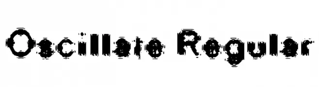 Oscillate Regular  Fuentes Gratis Descargar