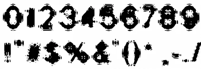 Oscillate Regular Font OTHER CHARS