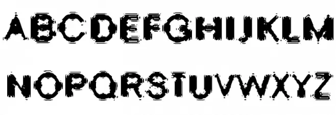 Oscillate Regular フォント 大文字