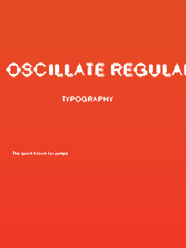 Oscillate Regular Poster