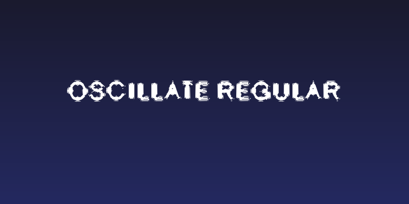 Oscillate Regular Social Header