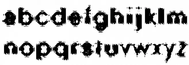Oscillate Regular फ़ॉन्ट लोअरकेस