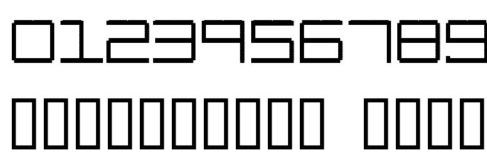 Oscilloscope 4 Font OTHER CHARS
