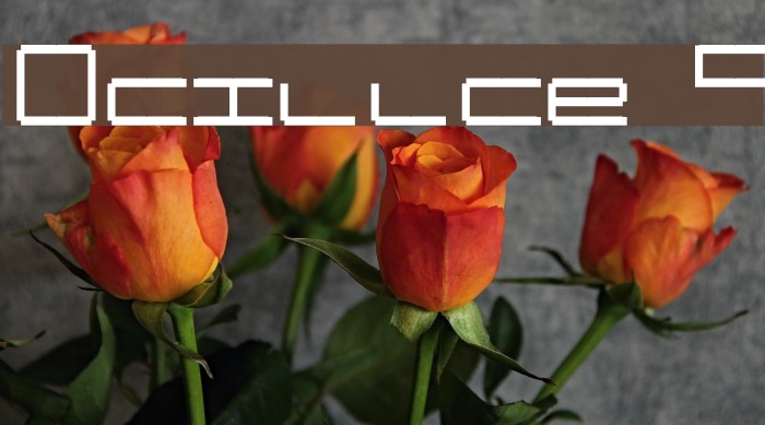 Oscilloscope 4 Font examples